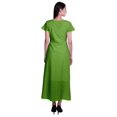 thumbnail image 3 of Moomaya Robe Longue Maxi pour Femmes à Manches Courtes, Robe Formelle/décontractée avec Poches P-TTG, 3 of 6