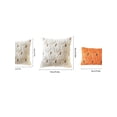 thumbnail image 3 of Pumpkin Fall Decorative Throw Pillow Covers 18"x18",Set of 1 Orange Green Soft Pillow Covers for Autumn Harvest, Fluffy Plush Accent Pillow Cases for Farmhouse Halloween Decor, 3 of 8