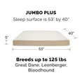thumbnail image 2 of FurHaven Ultra Plush Orthopedic Deluxe Mattress Pet Bed for Dogs & Cats - Cream, Jumbo Plus, 2 of 11