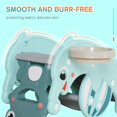 thumbnail image 3 of Green 3-in-1 Activity Center: Rocking Horse, Slide & Basketball - Indoor/Outdoor Fun for Early Learners - Durable HDPE Design - 28.3" x 13.5" x 18.5", 3 of 7