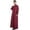Wine, variant on Men's Solid Color Arab Robe Traditional Thobe Garment for Prayer and Daily Wear