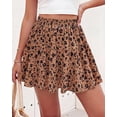 thumbnail image 7 of BTFBM Summer Skirts for Women Floral High Waist Shorts Underneath Boho Tiered Flowy Tennis Skorts Casual Mini Skirt, 7 of 7