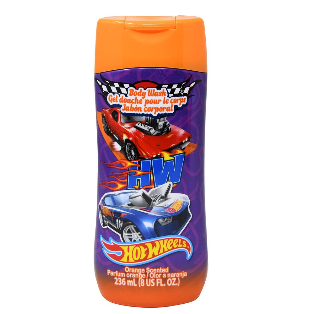 Hot Wheels Shampoo 8 oz Bottle, Bubble Bath & Body Wash Set ,Non Toxic Paraben