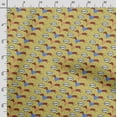 thumbnail image 3 of Soimoi Dog Print,Cotton Poplin, Sewing Fabric Sold by The Yard 42 Inch Wide,Sewing Craft Quilting/Quilt Making Fabric, Yellow, 3 of 5
