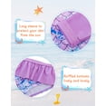 thumbnail image 6 of Girls 2-Piece Swimsuit Set Long Sleeve Rash Guard UPF 50+ Ruffle Bottom Summer Beach Bathing Suit Sizes 1-8Y, 6 of 7