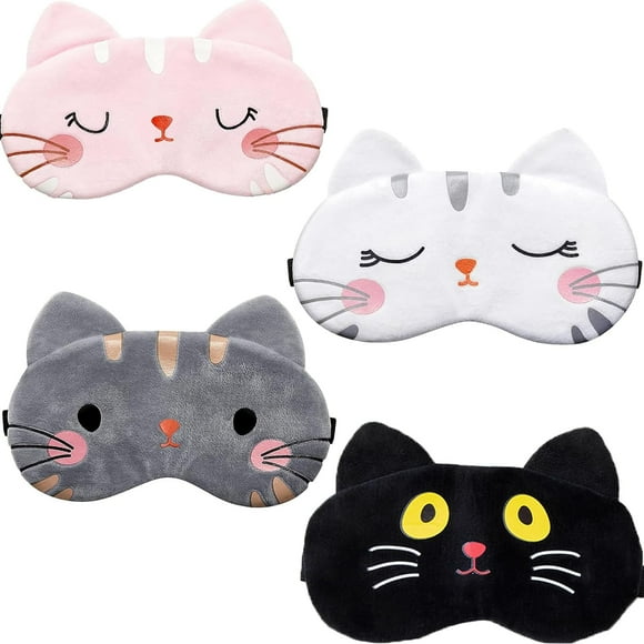 4 Pcs Children's Sleeping Mask, Sleeping Mask, Sleeping Mask Children Girls, Sleeping Mask Women, Soft Sleeping Mask