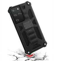 Xpression Samsung Galaxy S21 Ultra (6.8") Phone Case Military Hybrid Heavy Duty Shockproof Protective Hard Shell Built Foldable Kickstand Cover [Black]