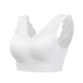 thumbnail image 2 of Lace Bralette, Women's Deep V Neck Padded Bra Lace Long Line Plunge Bralette Bra, 2 of 7