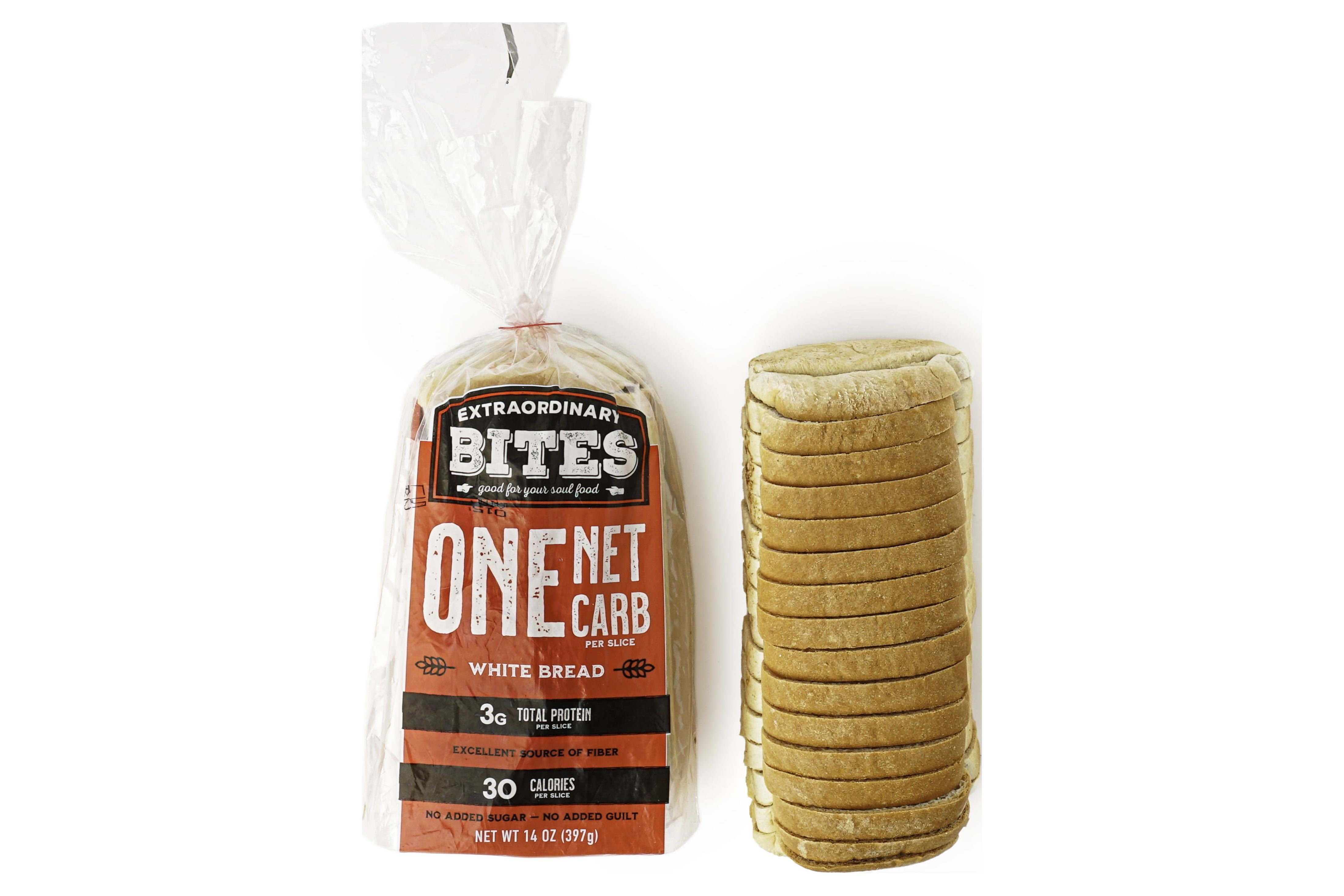 Extraordinary Bites Keto White Bread, 23oz, 21 CT Bag (Frozen)