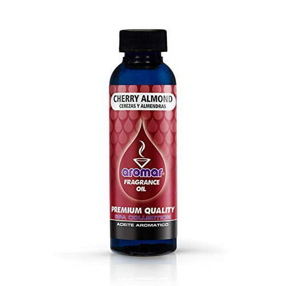 AROMAR Premium Fragrance Oil, Pack of 3 Cherry Almond5 2oz. Bottles. Long Lasting Aromatic Scent, Fresh and Revitalizing Aromatherapy for Living Room, Bedroom, and Kitchen