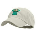 thumbnail image 2 of Green Top Hat Low Profile Washed Cap - White OSFM, 2 of 5