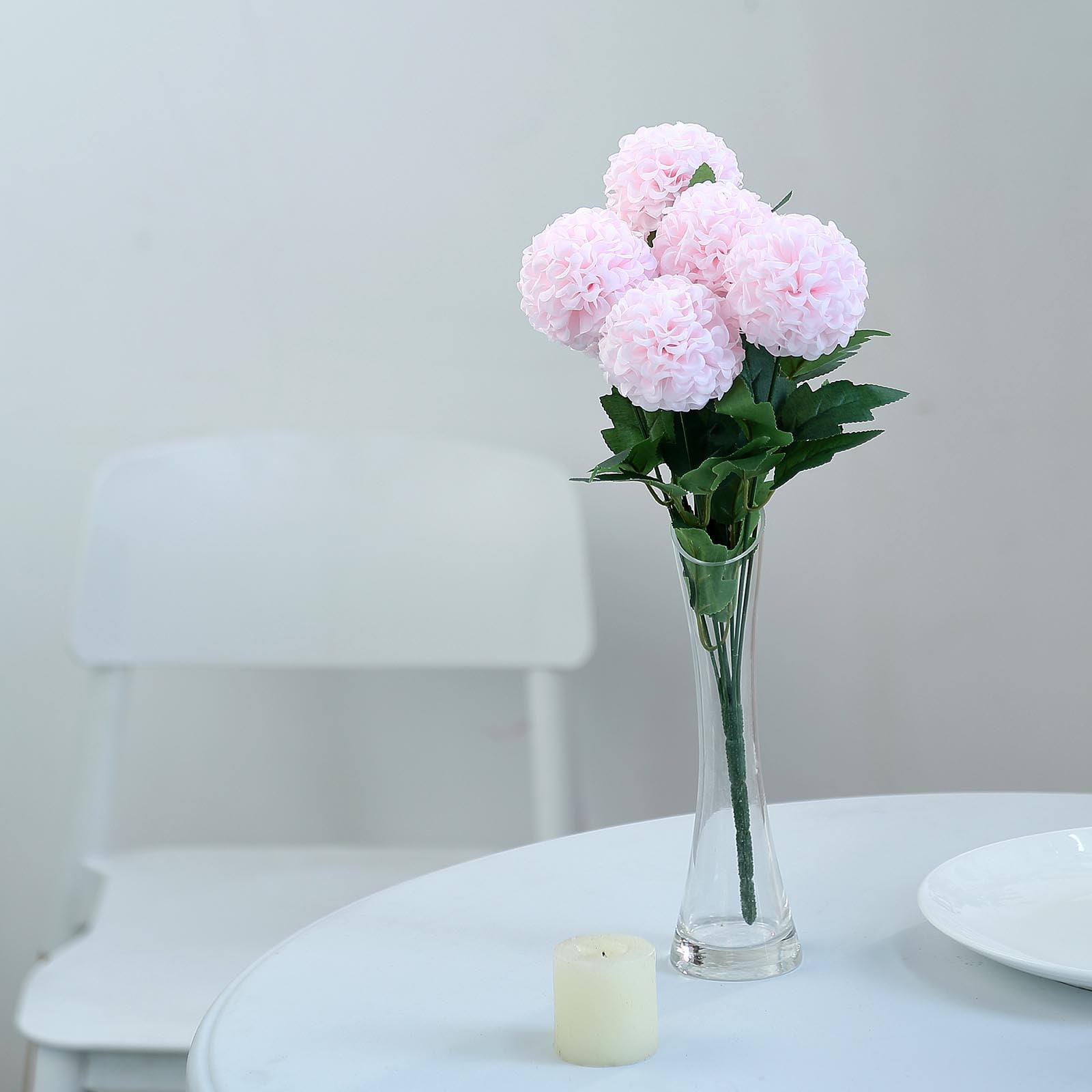 BalsaCircle 28 Pieces 16" Blush Chrysanthemum Mums Silk Artificial ...
