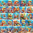 thumbnail image 2 of Disney 5D DIY Diamante Mosaico Buscando a Nemo Diamante Pintura Punto de Cruz Dibujos Animados Letra Kits Completos Bordado Peces Decoración del Hogar Regalo, 2 of 5