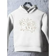 thumbnail image 3 of Cute Boho Baby Mystical Axolotl Hoodie Toddler - Toddler Hoodie, White, 3 of 4