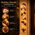 thumbnail image 3 of Glowing Christmas Door Hanger with Lighted, Dimensional Details & Space-Saving Vertical Décor for Window Wall and Mantel, 3 of 6