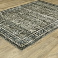 thumbnail image 3 of Avalon Home Sebastian Vintage Bordered Charcoal Grey/ Blue Washable Indoor Area Rug, 3 of 13