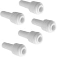thumbnail image 3 of PureSec Plastic Quick Fitting Stem Plug In Straight Connector for Tubing OD 1/4" Used for RO System Refrigerator Ice Maker Coffee Machine(Pack of 5), 3 of 4