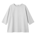 thumbnail image 5 of Craaazy Womens Solid Color Crewneck Cotton Long Sleeve Tops with Back Keyhole Cutout for Summer Daily Wear Gift, 5 of 8