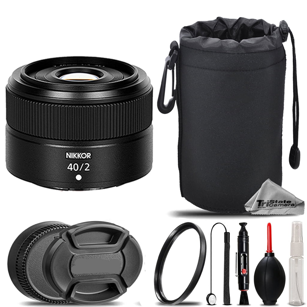 Nikon NIKKOR Z 40mm f/2 Lens + UV Filter+ + Hood + Lens Pouch- Basic ...