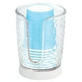 thumbnail image 7 of mDesign Plastic/Steel Compact Small Disposable Paper Cup Dispenser - Clear/White, 7 of 7