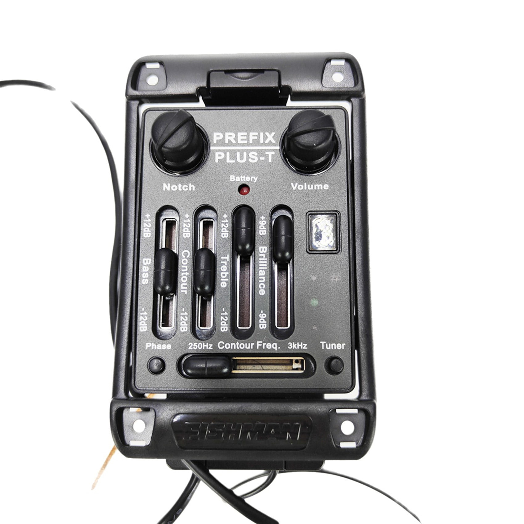 2X Guitar Pickups Prefix Plus-T Onboard Preamp Matrix Acoustic Pickup EQ Equalizer with Tuner Soft Piezo