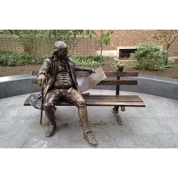 Ben on the Bench-Fine Art Canvas Print (20" x 30")