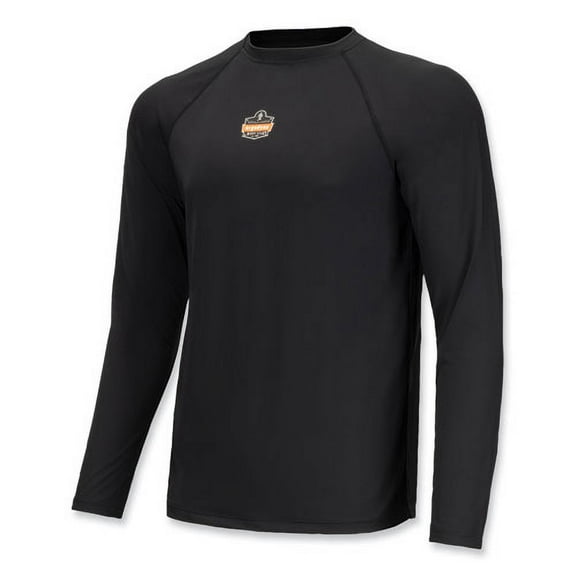 Ergodyne N-Ferno 6436 Long Sleeve Lightweight Base Layer Shirt, XL, Black