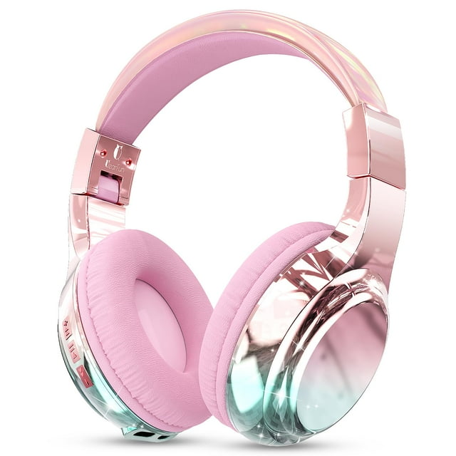 Auriculares QearFun Kids Bluetooth 5.3 inalámbricos con micrófono y auxiliar