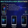 thumbnail image 5 of RGB LED Rock Lights, Multifunction Neon Underglow Waterproof Light with APP Control Multicolor Light, 5 of 5