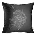 thumbnail image 1 of RYLABLUE Housse de Coussin Abstraite Mignonne Graphique Unicorn le Tableau Noir Fantaisie Air, 1 of 1