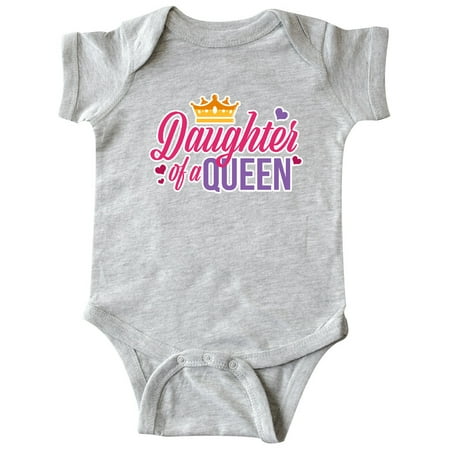 

Inktastic Daughter of a Queen with Crown Gift Baby Girl Bodysuit