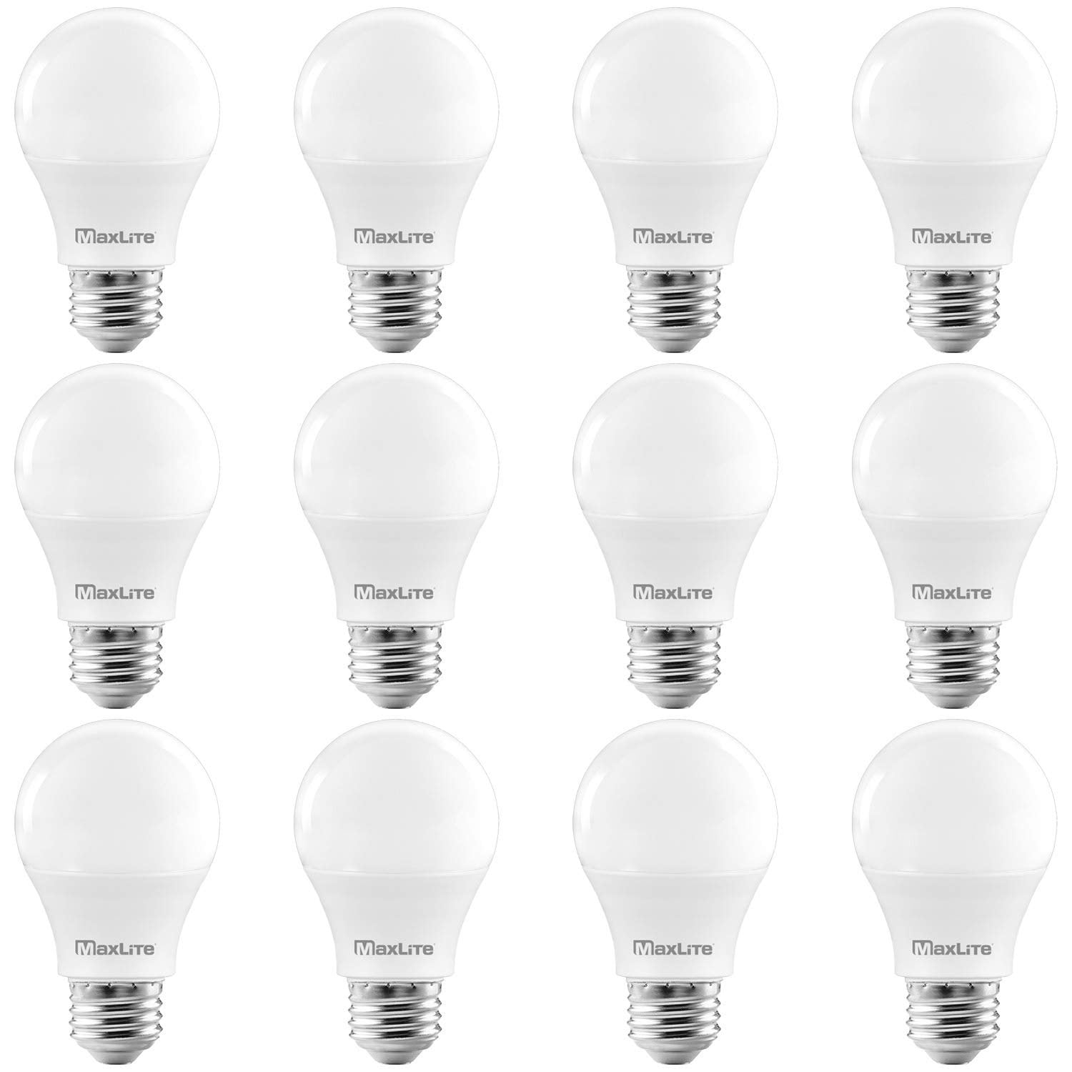 MaxLite A19 LED Bulb, Enclosed Fixture Rated, 60W Equivalent, 800
