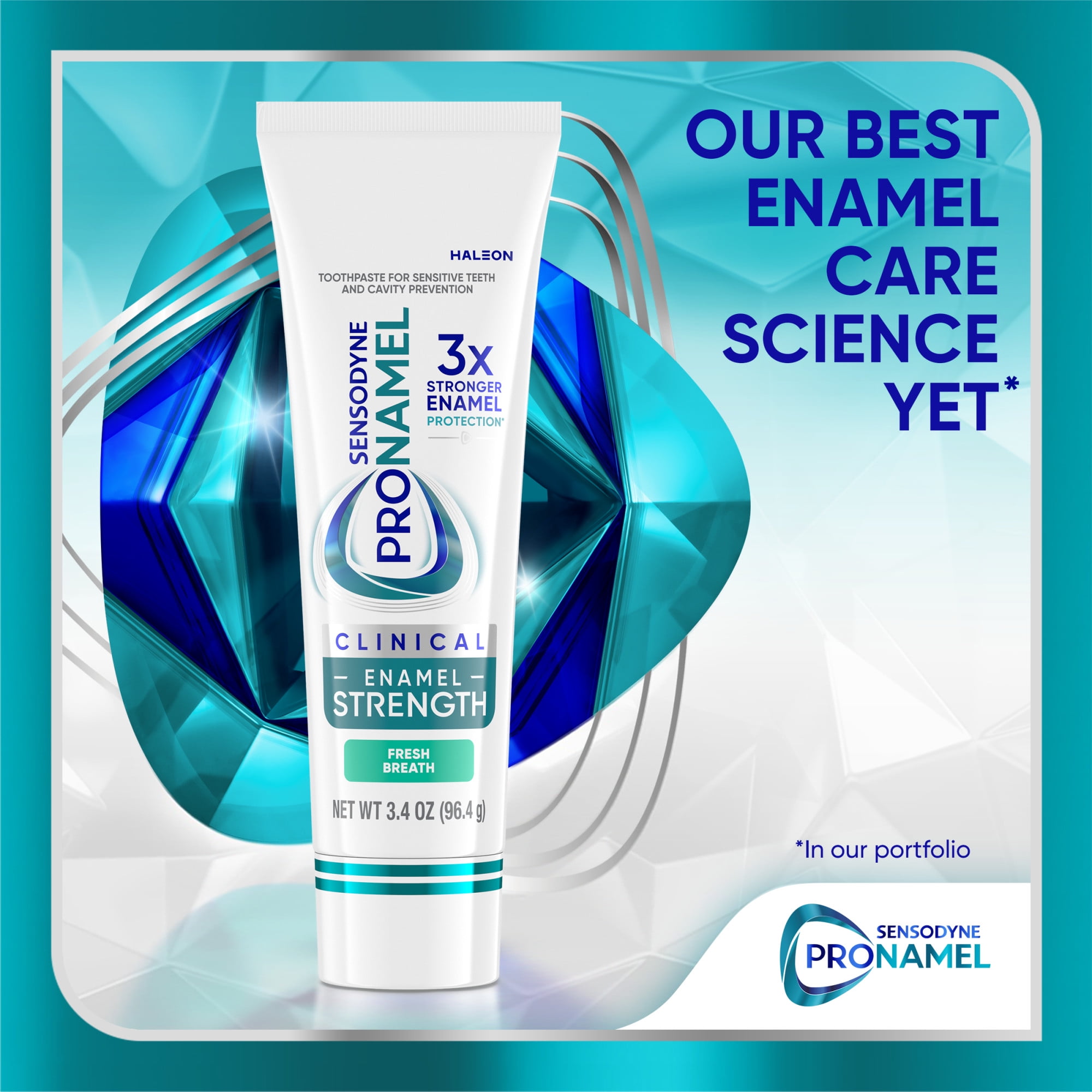 (2 pack) Sensodyne Pronamel Clinical Enamel Strength Fresh Breath Toothpaste, 3.4 oz