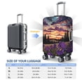 thumbnail image 4 of Hirioo Starry Night Purple Irises for Elasticity Suitcase Cover (No luggage Included) Durable Luggage Protector Fits 18-32 Inch Luggage-Small, 4 of 7