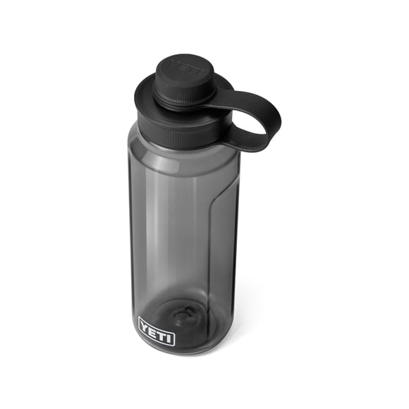 Botella de agua Yeti Yonder, 1 litro, 1000 ml, carbón con tapa de amarre