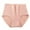 Pink, variant on Seductiva Womens Underwear Cotton Hipster Panties Women's High Waist Plus Size Pure Postpartum Abdomen Briefs Soft Briefs 1PC