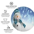 thumbnail image 4 of Disketp Christmas Snowman In The Snow Funny Coasters,6 Pcs Leather Coasters With Holder, Perfect Housewarming Hostess Gifts,Protect Furniture From Water Marks Scratch And Damage, 4 of 9
