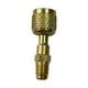 thumbnail image 1 of Adaptador de conector,Adaptador de latón con sello,piezas de reparación del núcleo de la válvula,Adaptador de latón hembra 1/4 rosca izquierda,Adaptador de latón SAE hembra de 1/4 a macho, 1 of 8