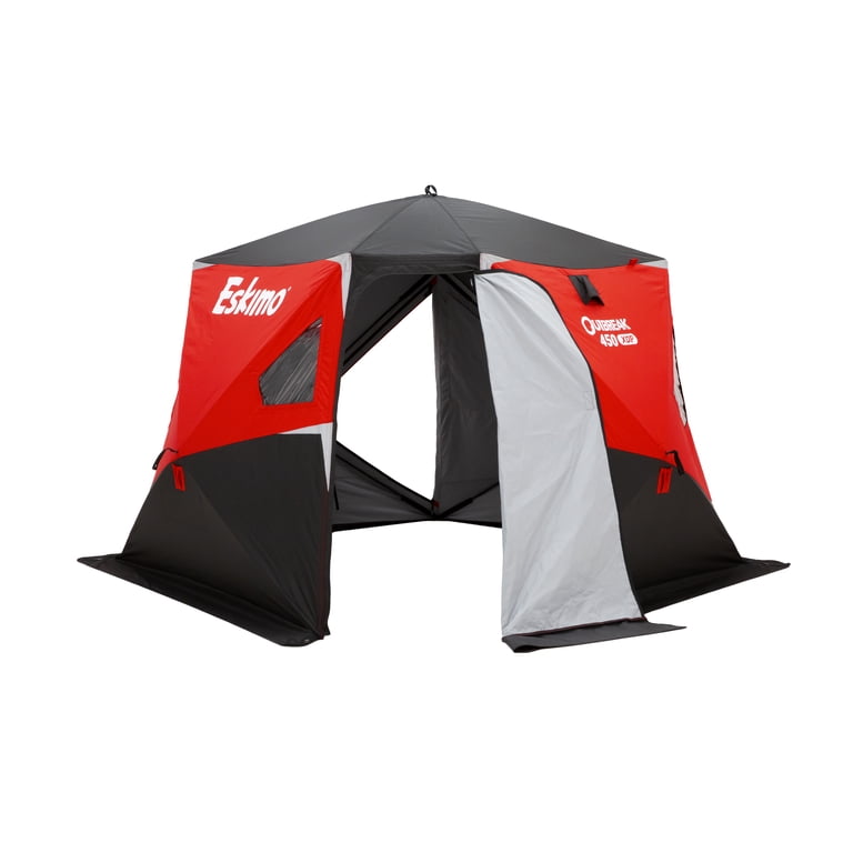 Eskimo® Outbreak 450XDP, Pop-Up Portable Ice Fishing Shelter, 4-5