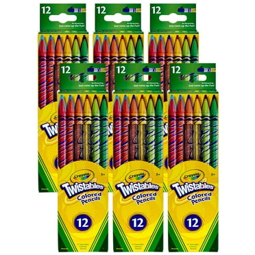 Crayola Twistables Colored Pencils, 12 Per Box, 6 Boxes