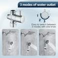 thumbnail image 6 of Scilulu 10"Rain Shower Head with Handheld Spray Combo with 11'' Angle Adjustable Extension Arm/Flow Regulator/Shower System,High Pressure Rainfall Shower Head Clean Bathroom,Chrome, 6 of 8