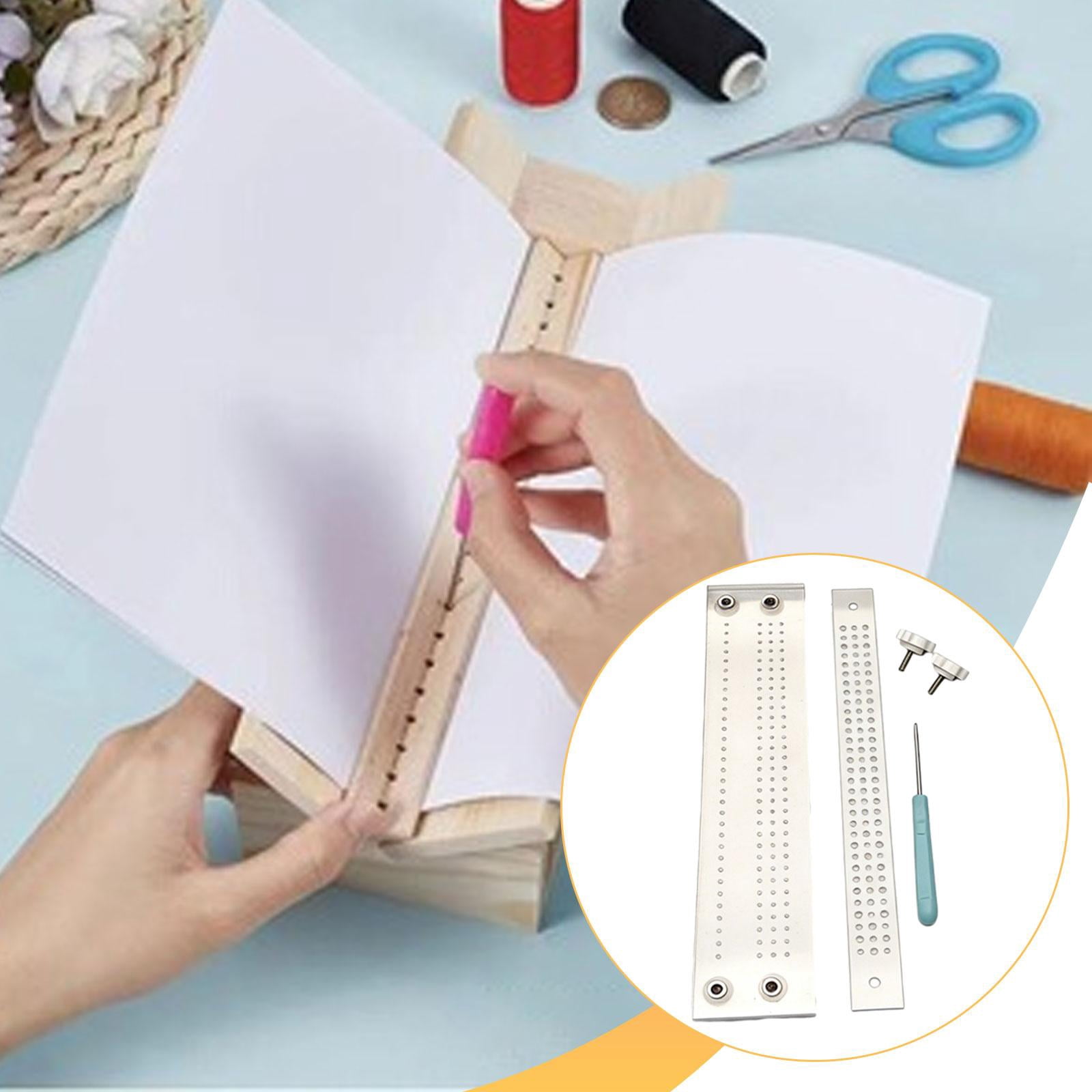 Milageto Book Binding Kit Journal Book Binding Punch Guide Set for Handmade Notebooks