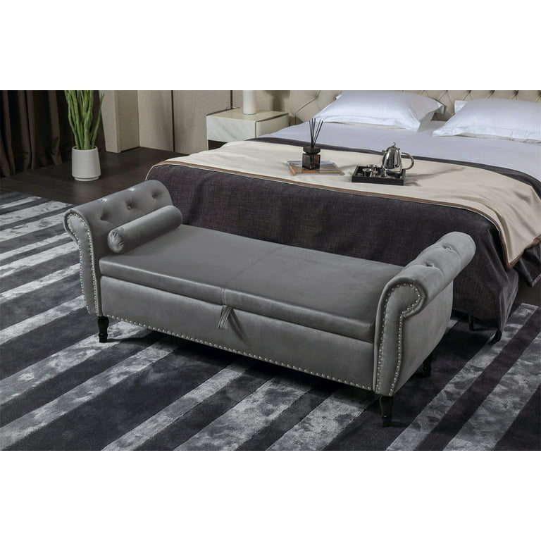 Chaise lounge 2024 storage bench