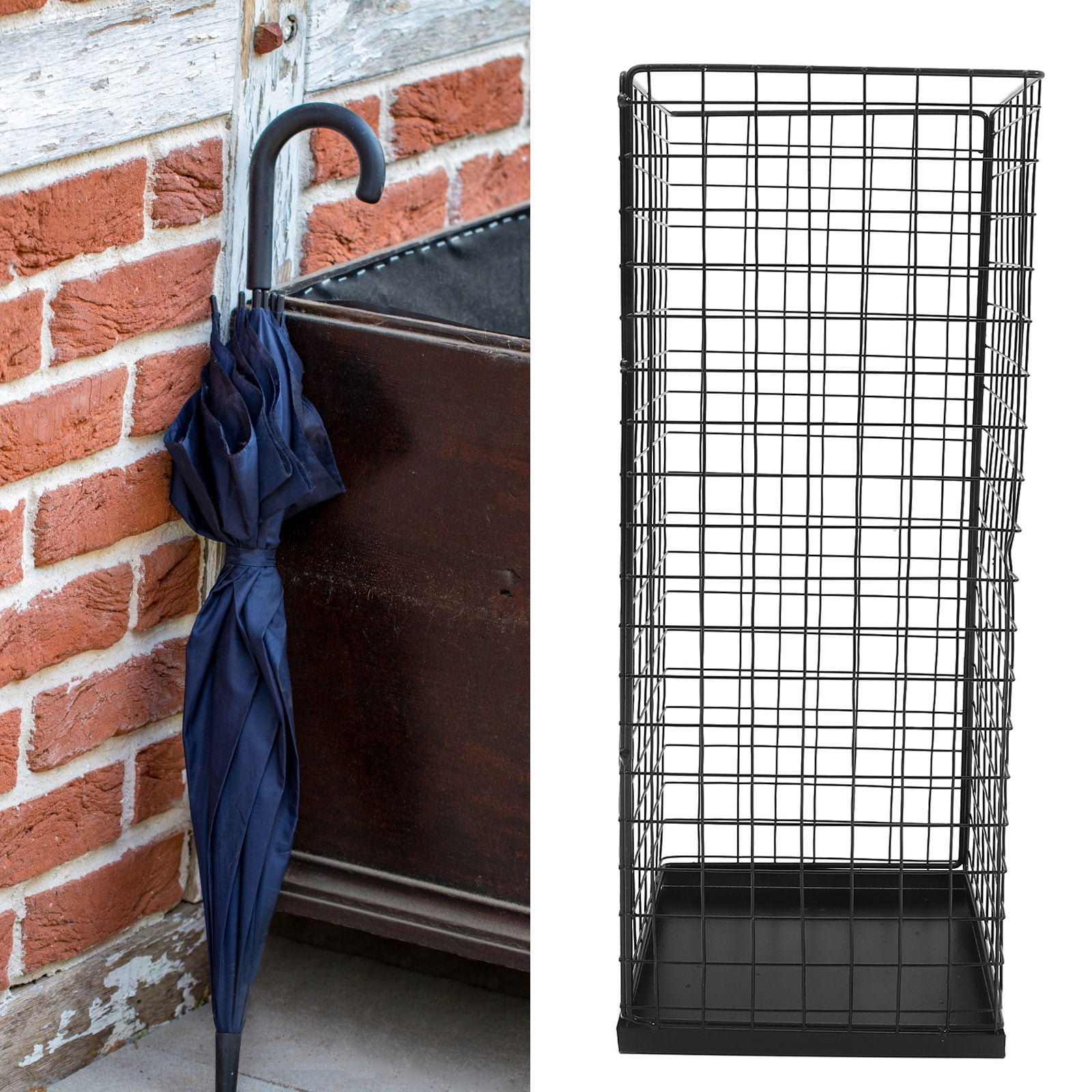 OUNONA Folding Umbrella Holder Rack for Storage and Organization, Compact Design for Home and Office Use