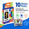 thumbnail image 3 of 2026 Soccer Sticker Pack Collection Box, 10 Packs Football Fan Stickers, Sports Sticker Trading Set For Kids Teens Collectors And Album Hobby Gift D-10PCS Stickers, 3 of 7