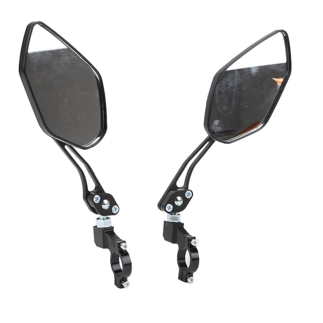 Rear View Mirror, Bike Mirrors Clear Sight Aluminum Alloy Flat Mirror Design For Electric Bicycles For Motorcycles For Mountain Bikes