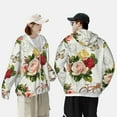 thumbnail image 6 of Fotbe Vintage Bike Flower Butterfly Men's Women's UPF 50+ Sun Protection Jacket Hooded Cooling Shirt with Pockets Hiking Outdoor Performance-3X-Large, 6 of 9