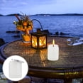 thumbnail image 4 of MasteelfCA 6pcs Embossed Glass Candle Container Kits Empty Round Candle Making Mason Jars, 4 of 8