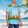 thumbnail image 2 of Lsque Happy Easter pattern Hawaiian Shirt for Men, Unisex Summer Beach Casual Short Sleeve Button Down Shirts-Large, 2 of 9