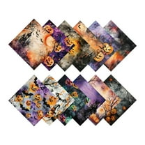 putnchl Halloween Pattern Paper Set, Decorative Paper For Card Making, Crafting, Scrapbooking, Decoration
